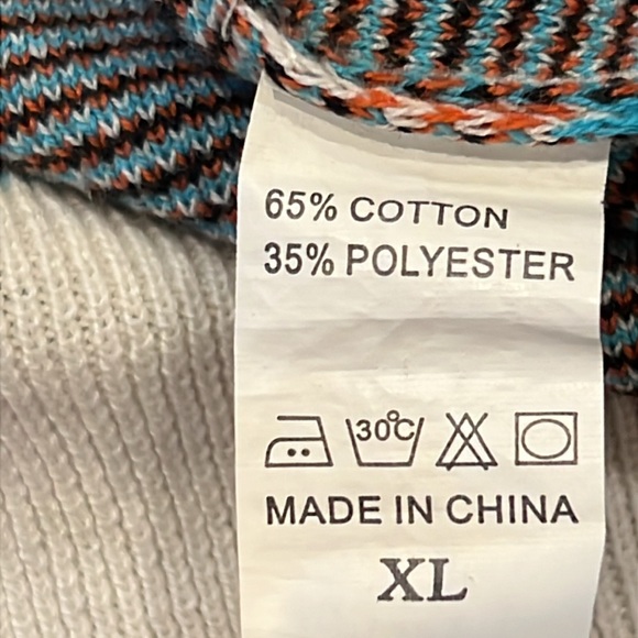 Geometric Southwestern Patterned Sweater Multicolor size XL Knit - Picture 7 of 9